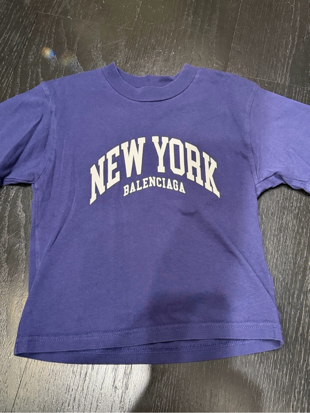 Balenciaga Kids blue 'New York' Graphic Tee